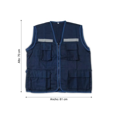 CHALECO ECO AZUL TALLA EXTRA LARGE WERKEN