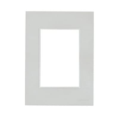 PLACA Y DISTANCIADOR BLANCA (BAUHAUS) C/RIBETE 4950R CAMBRE