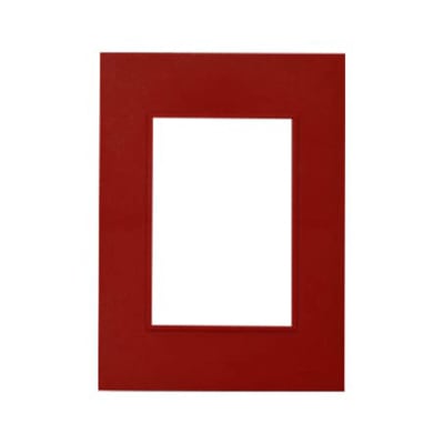 PLACA Y DISTANCIADOR ROJO (BAUHAUS) C/RIBETE 4957R CAMBRE