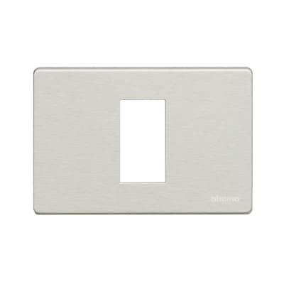 PLACA DE ALUMINIO 1 POLO RECTANGULAR P/SOPORTE 503SA 503/1A/X BTICINO