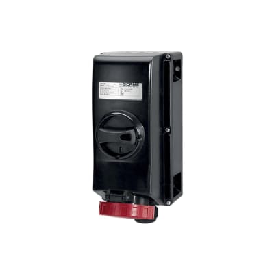 TOMACORRIENTE P/ADOSAR C/ENCLAVAMIENTO 3X32A+T 500V IP66 7H ZONA 121 504.32866 SCAME