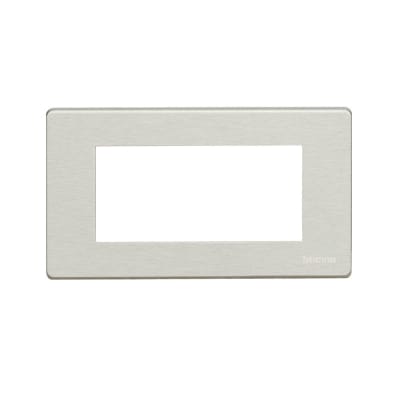 PLACA DE ALUMINIO 4 POLOS RECTANGULAR P/SOPORTE 504SA 504/4A/X BTICINO