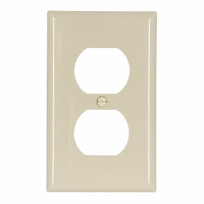 PLACA DOBLE NYLON P/TOMACORRIENTE MARFIL 5132VE EATON