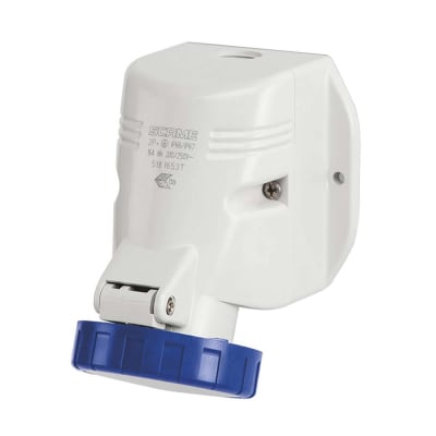 TOMACORRIENTE P/ADOSAR INDUSTRIAL 3X16A+T 250V IP67 9H OPTIMA 518.1654T SCAME