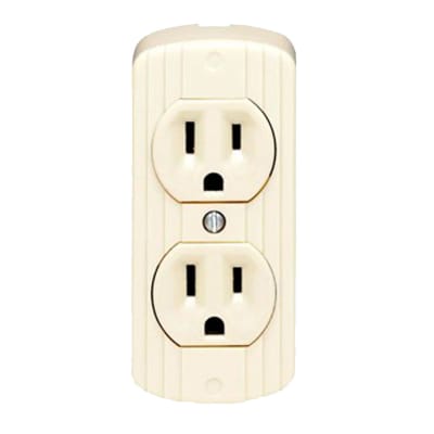 TOMA DOBLE VISIBLE 2X15A L/T 125V MARFIL 5320-VIE EATON