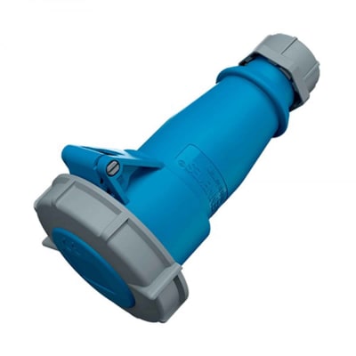 TOMA AEREO 16AMP 2P+T 250V AZUL 6H IP67 MENNEKES