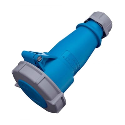 TOMA AEREO 16AMP 3P+T 250V AZUL 9H IP67 POWERTOP XTRA -REEMPLAZO 543 MENNEKES