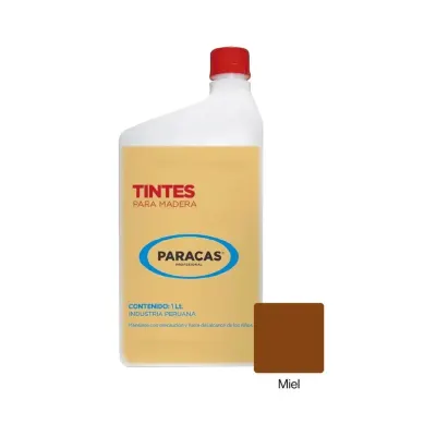 TINTE PARA MADERA MIEL 1 LITRO PARACAS