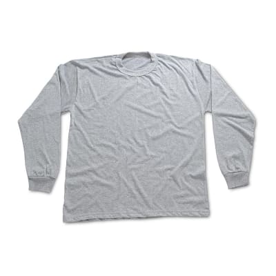 POLO MANGA LARGA PLOMO SM