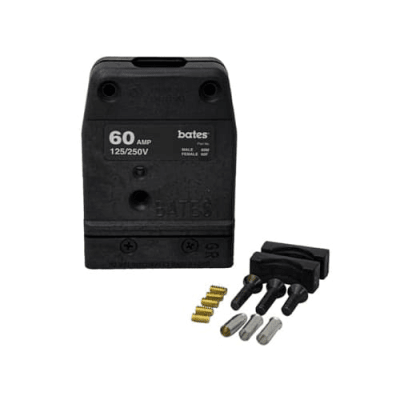 CONECTOR 60AMP 125V BATES