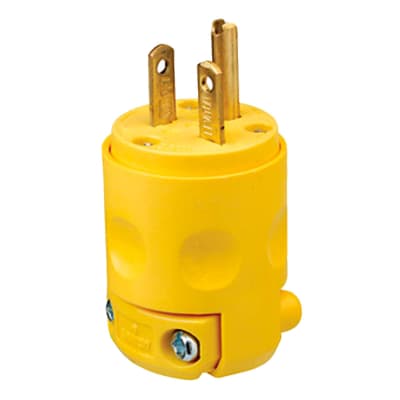 ENCHUFE 20A 250V TUERTO CHINO PVC AMARILLO LEVITON
