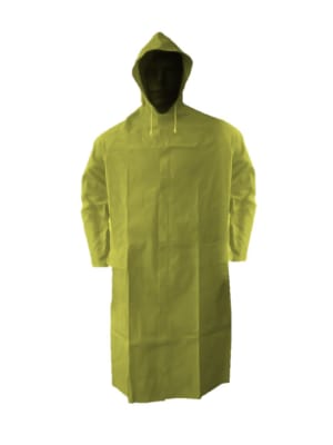 ABRIGO DE LLUVIA ANLUC CON CAPUCHA PLÁSTICA AMARILLO TALLA L