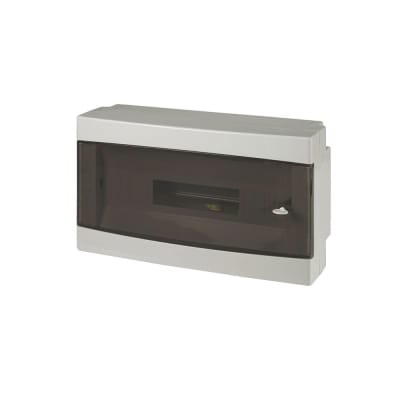 TABLERO P/ADOSAR DE TERMOPLASTICO 18 DIN 250X434X140MM CON PUERTA 673.2018 SCAME