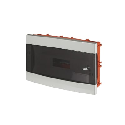 TABLERO P/EMPOTRAR DE TERMOPLASTICO 18 DIN 270X434X75MM CON PUERTA 675.2018 SCAME