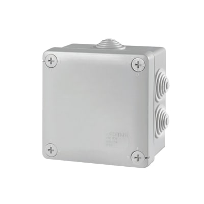 CAJA DE DERIVACION PVC 100X100X50MM CON 7 PASACABLES PG21 IP55 689.004 SCAME
