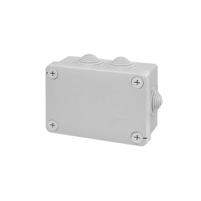 CAJA DE DERIVACION PVC 150X110X70MM CON 10 PASACABLES PG21 IP55 689.006 SCAME