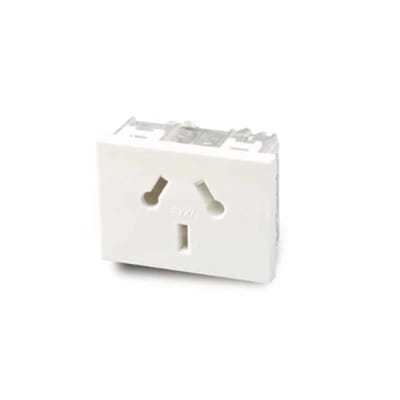 TOMA TIPO PATA DE GALLO L/T 10A 250V BLANCO CAMBRE