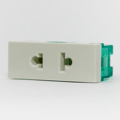 TOMA SIMPLE UNIVERSAL 10A 250V BLANCO (1 MODULO) CAMBRE