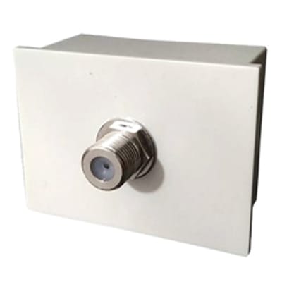 JACK PARA VIDEO-CABLE BLANCO CAMBRE