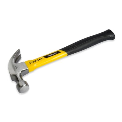 MARTILLO DE UÑA CON MANGO DE FIBRA 16 ONZAS STANLEY