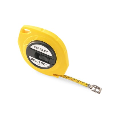 WINCHA DE ACERO MODELO 34107 30M/100° AMARILLA STANLEY