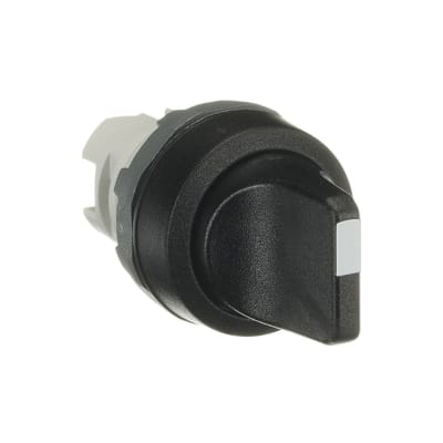 SELECTOR MANIJA CORTA NO LUMINOSO 3 POSICIONES FIJAS 22MM 2NA NEGRO TRANSFORMADO ABB