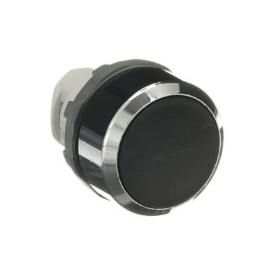 PULSADOR NO LUMINOSO RASANTE NEGRO 22MM 1NA PLASTICO CROMADO TRANSFORMADO ABB