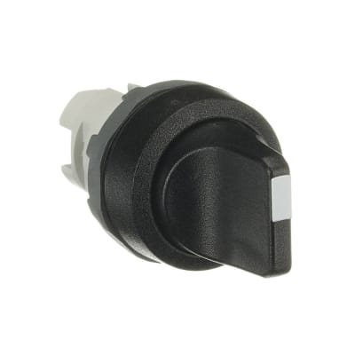 SELECTOR MANIJA CORTA NO LUMINOSO 3 POSICIONES C/RETORNO 22MM 2NA NEGRO TRANSFORMADO ABB