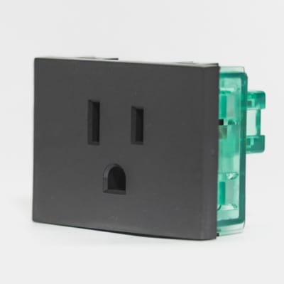 TOMA UNIVERSAL L/T 10A/15A 250V EUROAMERICANO GRIS (2 MODULOS) CAMBRE