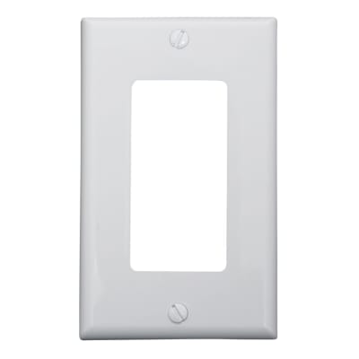 PLACA SIMPLE DECORA NYLON BLANCA LEVITON
