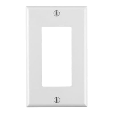 PLACA DOBLE DECORA BAQUELITA BLANCO LEVITON
