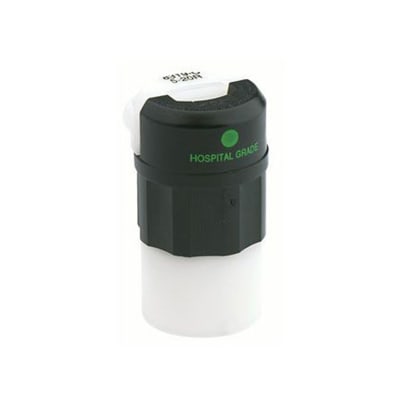 CONECTOR HOJA RECTA GRADO HOSPITALARIO CONEXION A TIERRA NEG- BL 15A 125 V NEMA 5 15R 2P 3W LEVITON