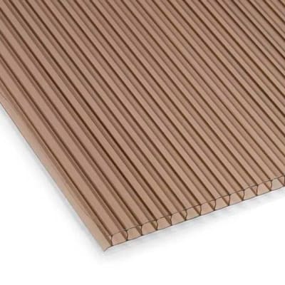 TECHO POLICARBONATO 6MM BRONCE 5.80X1.05M MAKROLUX