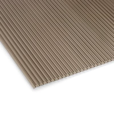 TECHO POLICARBONATO BRONCE 6MM 2.90X1.05 METROS MAKROLUX