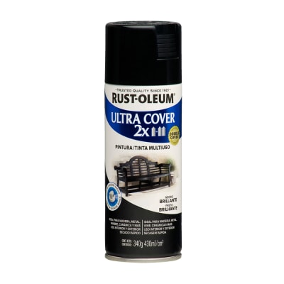 SPRAY NEGRO BRILLANTE 340 GRAMOS ULTRA COVER