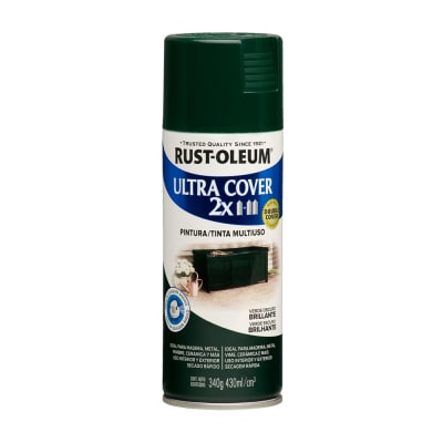 SPRAY BRILLANTE VERDE OSCURO 340 G ULTRA COVER