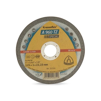 DISCO DE CORTE A 960 TZ 5'' PARA ACERO INOXIDABLE KLINGSPOR