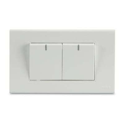 CONMUTADOR DOBLE CLASSIC BLANCO DE POLIURETANO ORANGE