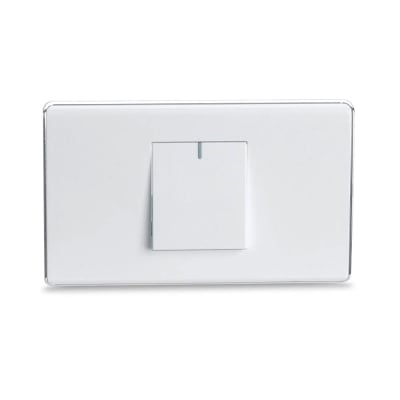 INTERRUPTOR SIMPLE POLIURETANO MODELO DECO BLANCO ORANGE