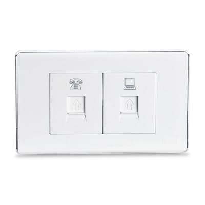 TOMA TELEFONICA + PC DECO ORANGE