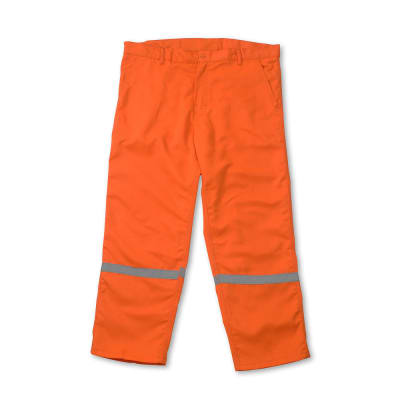 PANTALON DRILL TEC NARANJA TALLA EXTRA LARGE WERKEN