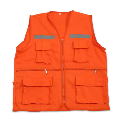 CHALECO PARA OBRA NARANJA TALLA EXTRA LARGE WERKEN