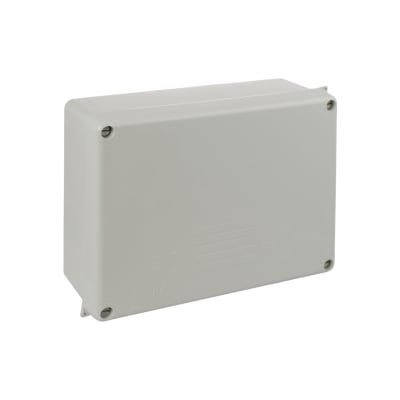 CAJA DE PASE SIN CONOS GRIS 310X240X125MM SOLERA