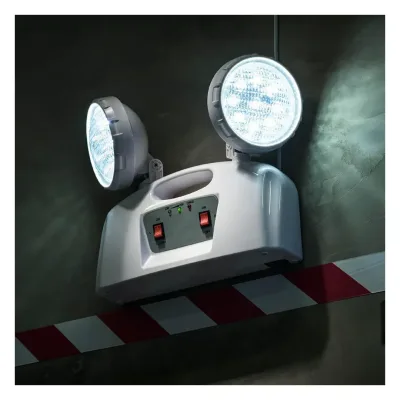 LAMPARA DE EMERGENCIA PVC MODELO 2X9LEDS 4W BLANCO WERKEN