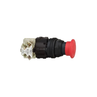 PULSADOR DE EMERGENCIA TIPO HONGO ROJO DESENCLAVAMIENTO P/GIRO 30MM 1NA+1NC NEMA 9001KR16H13 SCHNEIDER ELECTRIC