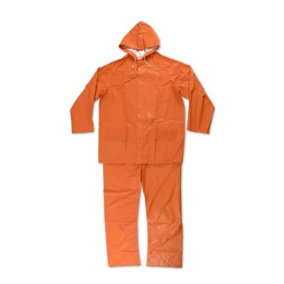 CASACA/PANTALON PVC LIGERO 0.32MM NARANJA TALLA EXTRA LARGE SM