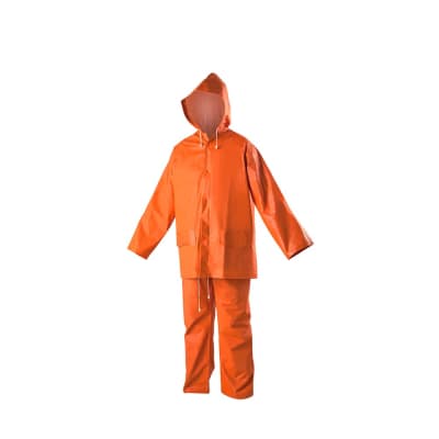 CASACA/PANTALON PVC LIGERO 0.32MM NARANJA TALLA LARGE SM