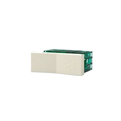 TIMBRE PULSADOR SIMPLE (CON BAJADA) 10A 220V BLANCO (1 MODULO) CAMBRE