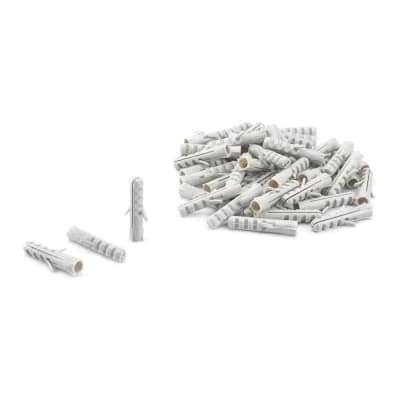 TARUGO DE NYLON MODELO S6 JUEGO DE 50 UNIDADES EN COLOR GRIS FISCHER