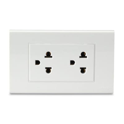 TOMACORRIENTE UNIVERSAL DOBLE L/T CLASSIC ORANGE